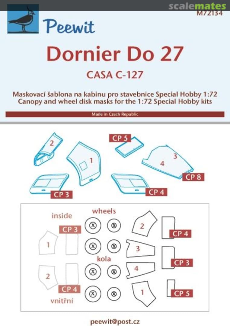 Boxart Dornier Do 27/CASA C-127 M72134 Peewit