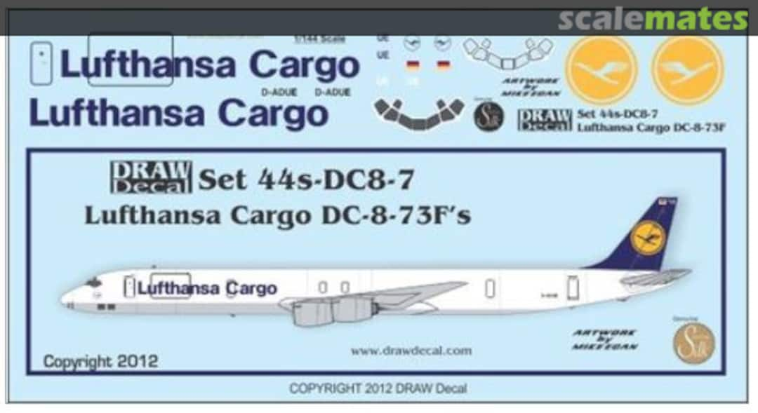 Boxart Douglas DC-8-73 Lufthansa Cargo 44s-DC8-7 Draw Decal