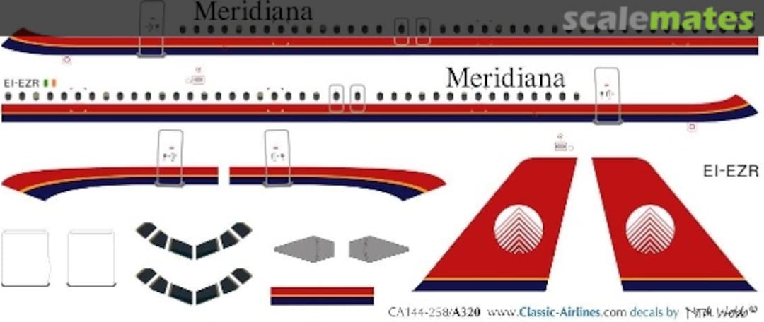 Boxart Meridiana A320 CA144-249 Classic Airlines