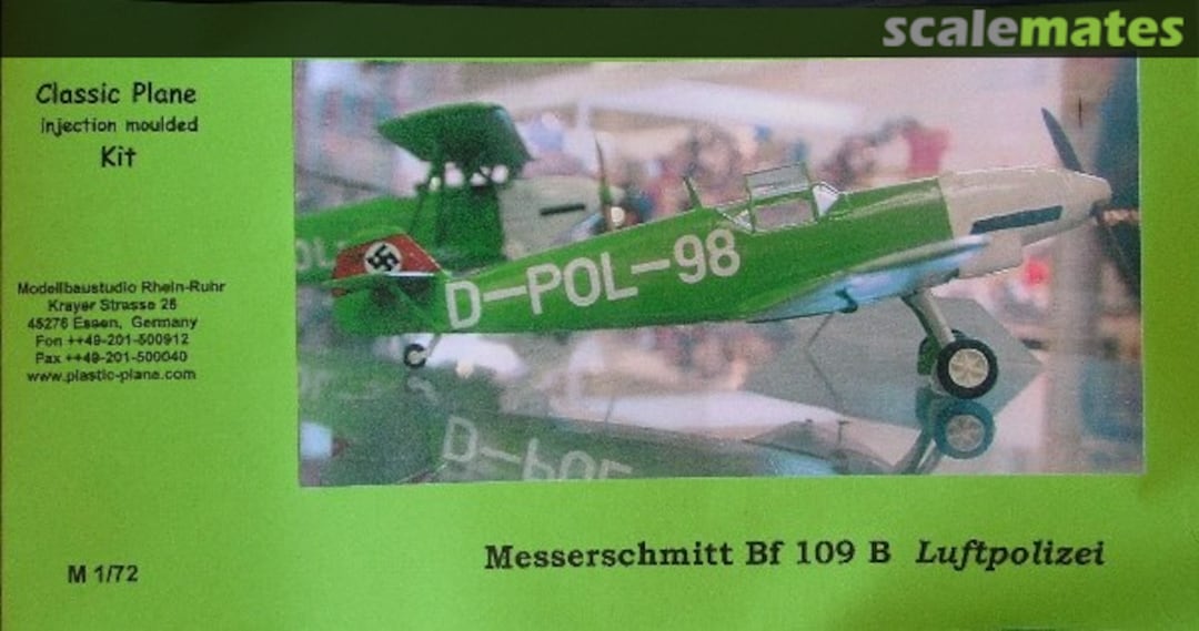 Boxart Messerschmitt Bf 109 B CPi 42 Classic Plane