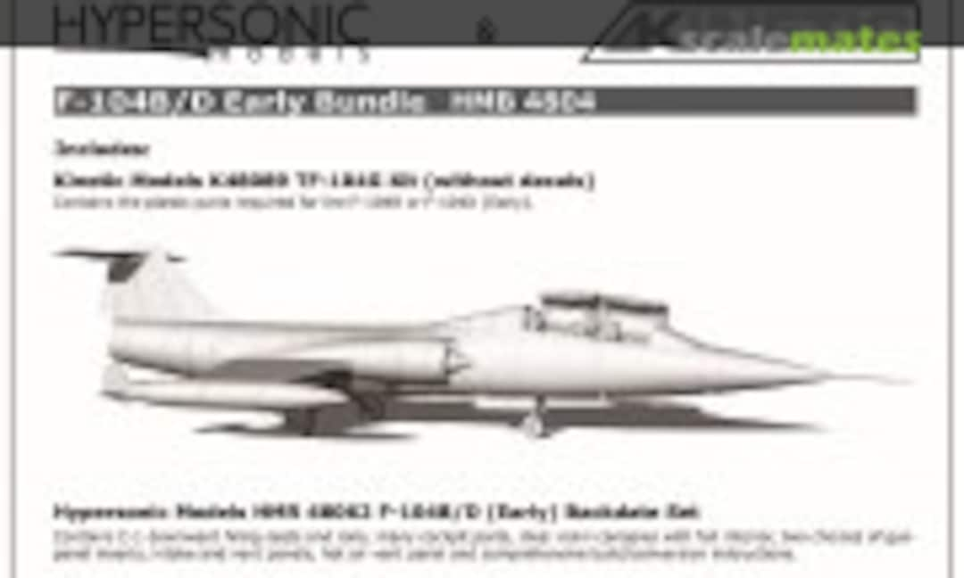 1:48 F-104B/D Early Bundle (Hypersonic Models HMB 4804)