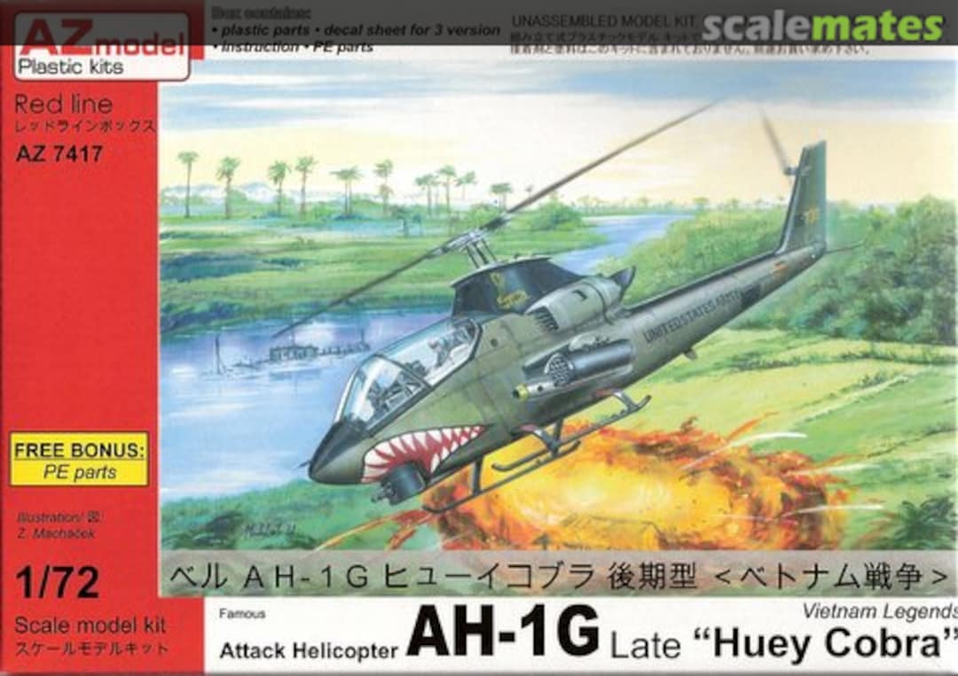 Boxart Bell AH-1G Huey Cobra AZ7417 AZmodel