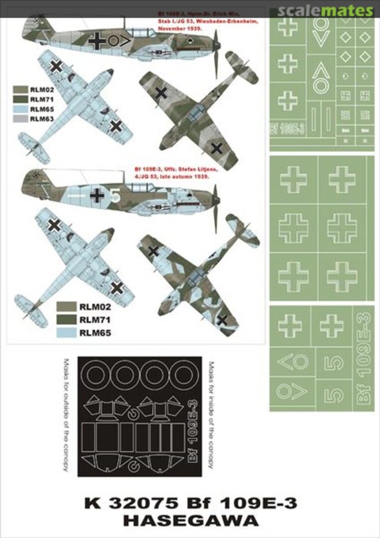 Boxart Bf 109E-3 K32075 Montex