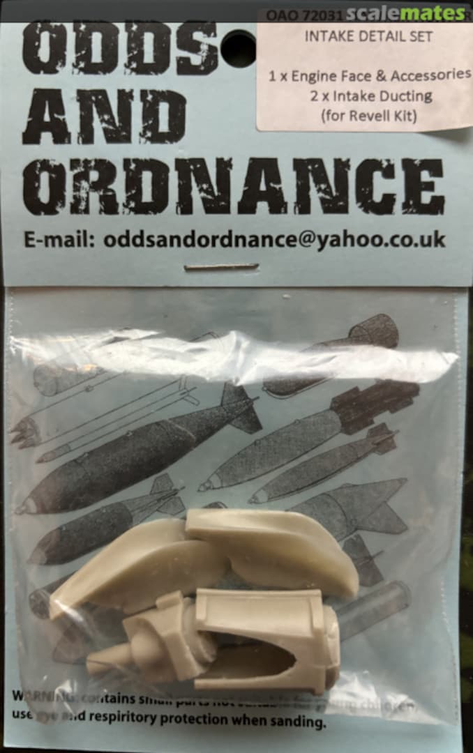 Boxart Hawker Hunter Intake Detail Set OAO 72031 Odds and Ordnance