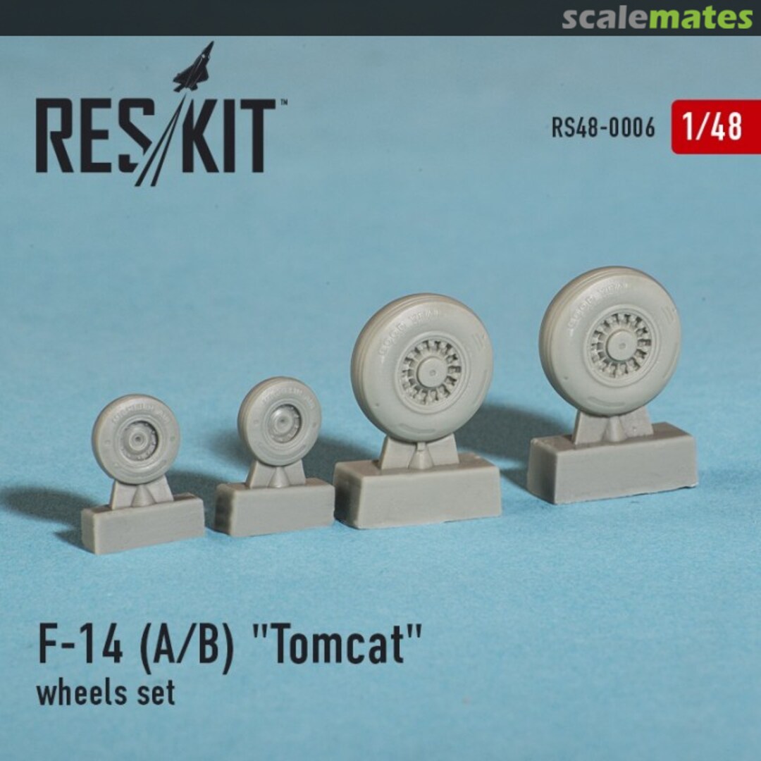 Boxart Grumman F-14 A/B "Tomcat" wheels set RS48-0006 ResKit