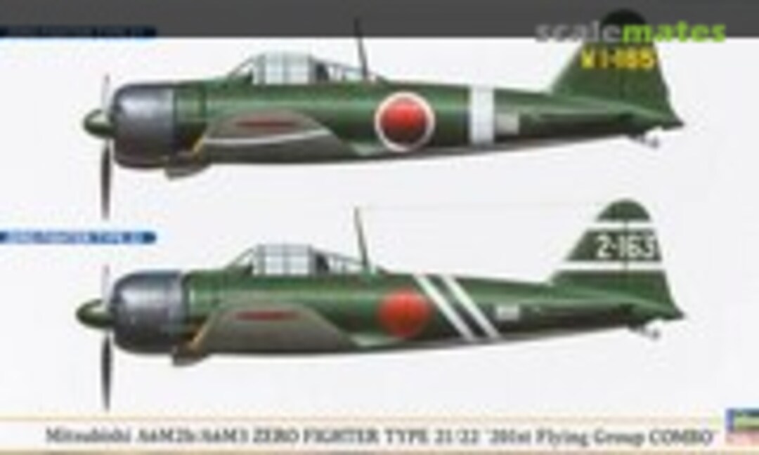 1:72 Mitsubishi A6M2b/A6M3 Zero Fighter Type 21/22 '201st Flying Group Combo' (Hasegawa 00997)