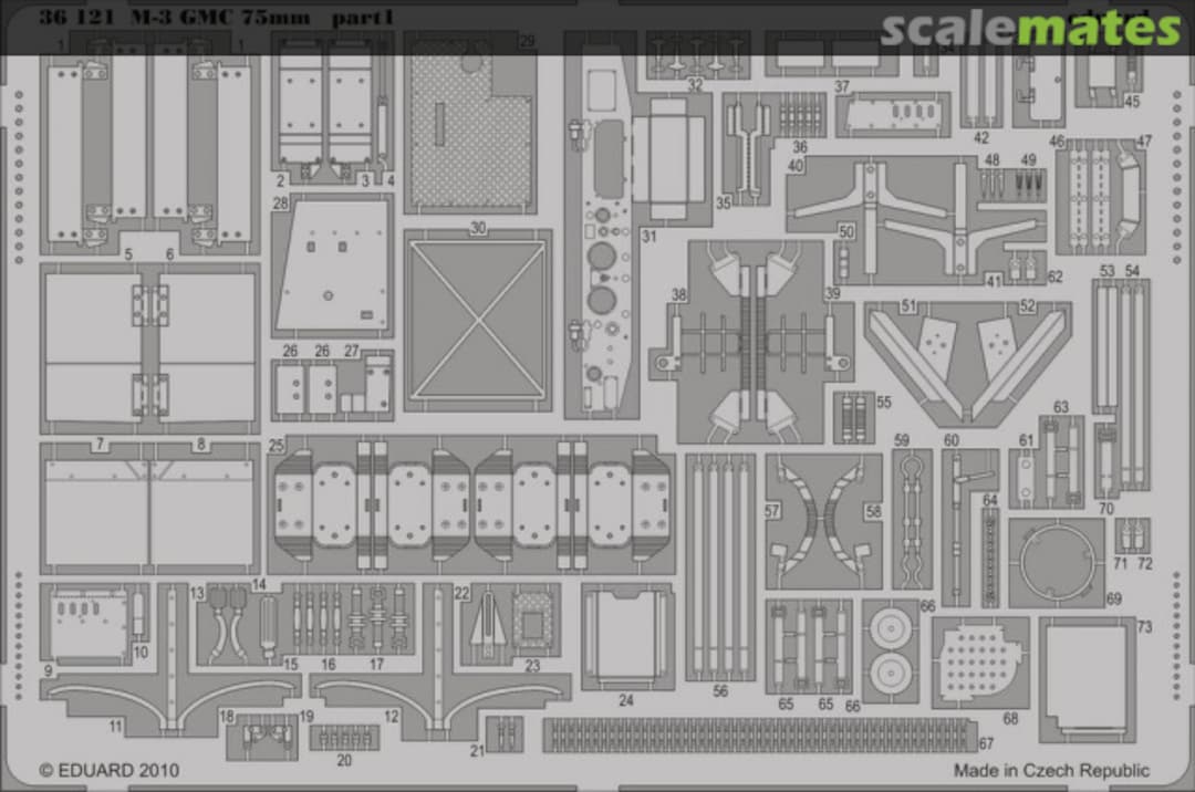 Boxart M-3 GMC 75mm 36121 Eduard
