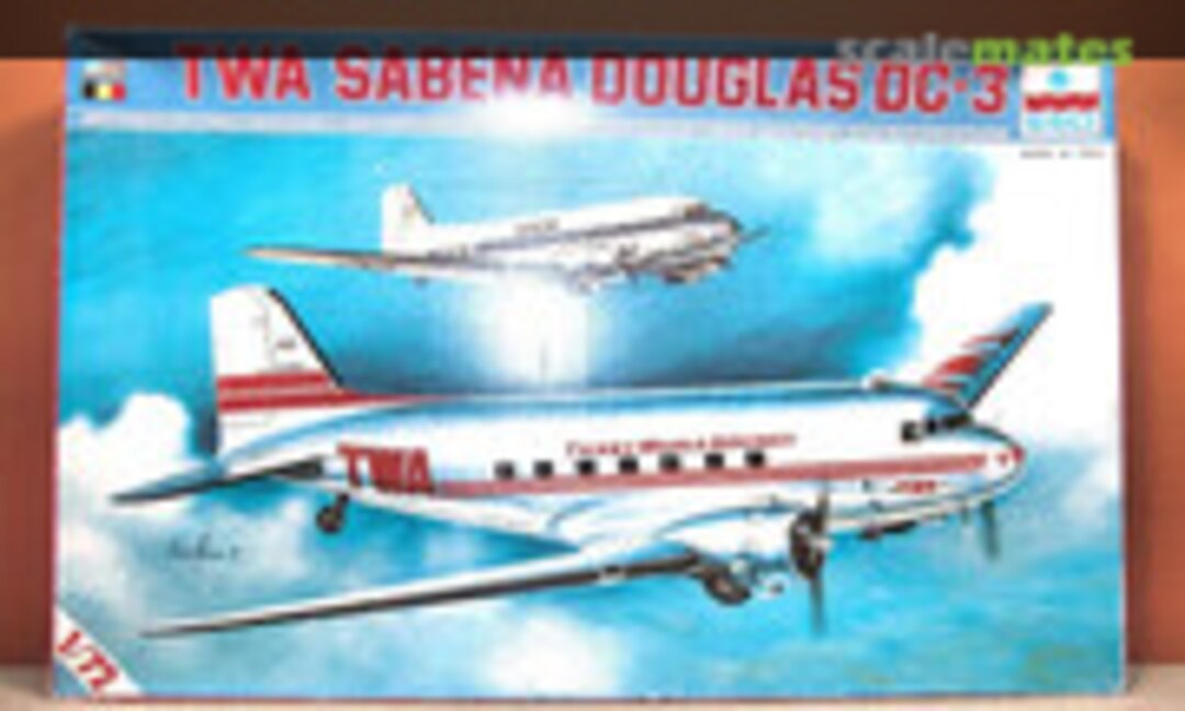 1:72 TWA Sabena Douglas DC-3 (ESCI 9014)