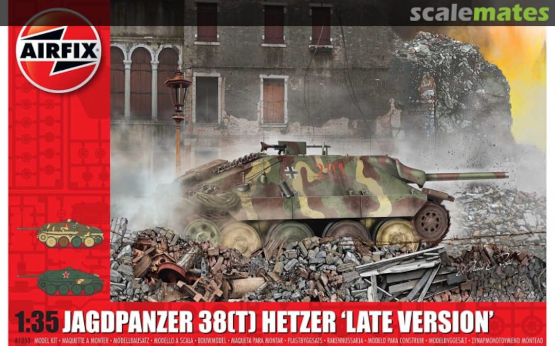 Boxart Jagdpanzer 38(t) Hetzer Late Version A1353 Airfix