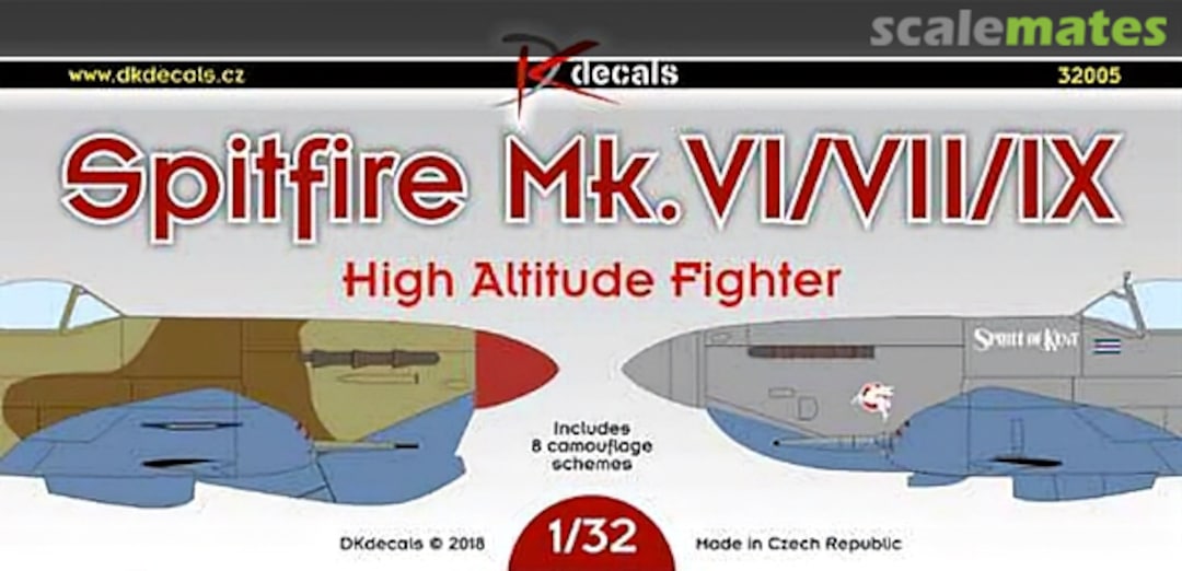 Boxart Spitfire Mk. VI/VII/IX 32005 DK Decals