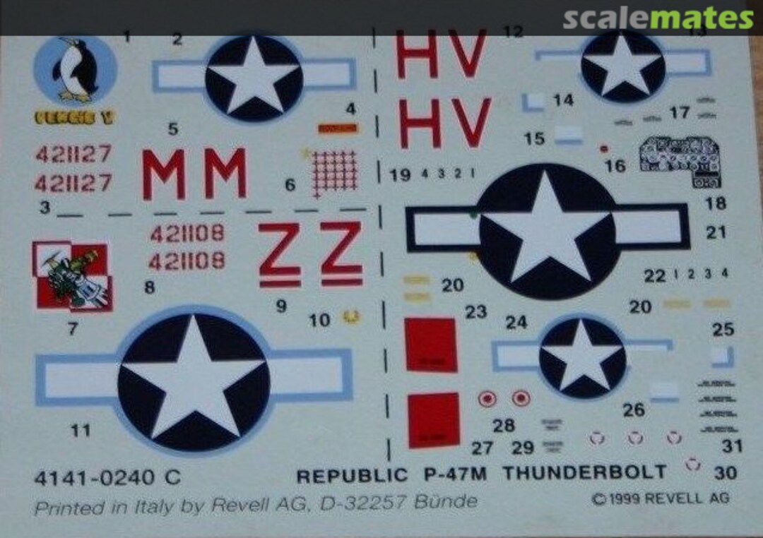 Contents P-47M Thunderbolt 04141 Revell