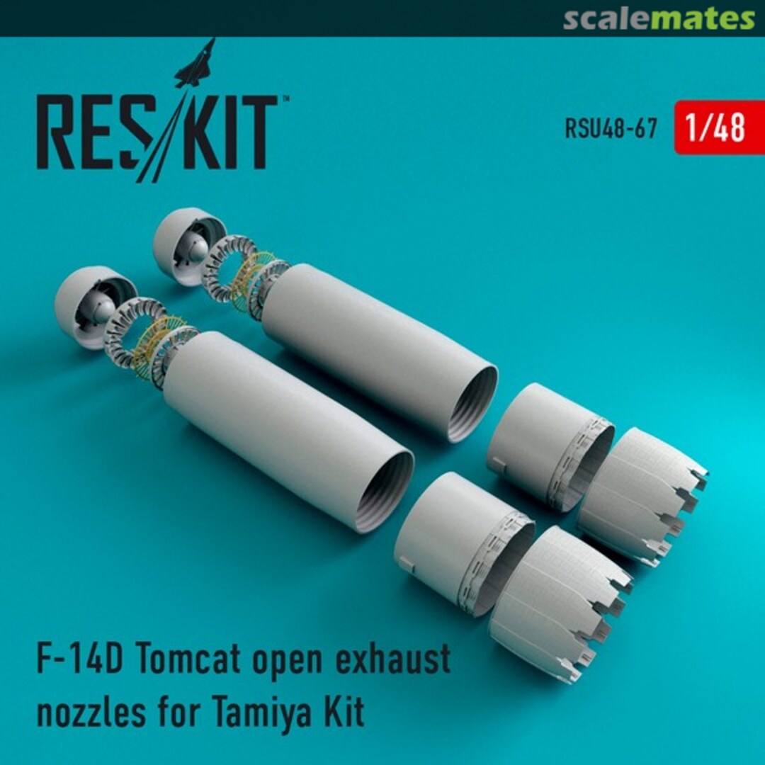 Boxart F-14D Tomcat - open exhaust nozzles RSU48-0067 ResKit