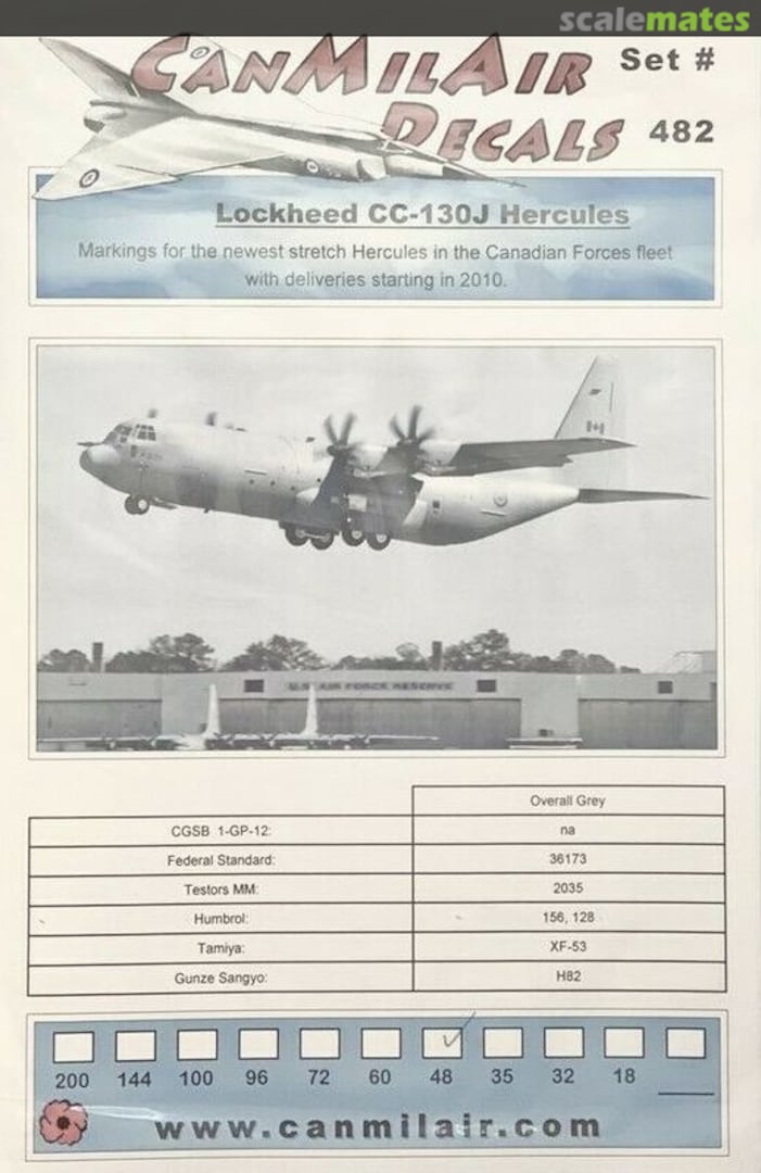 Contents Lockheed CC-130J Hercules 482 CanMilAir