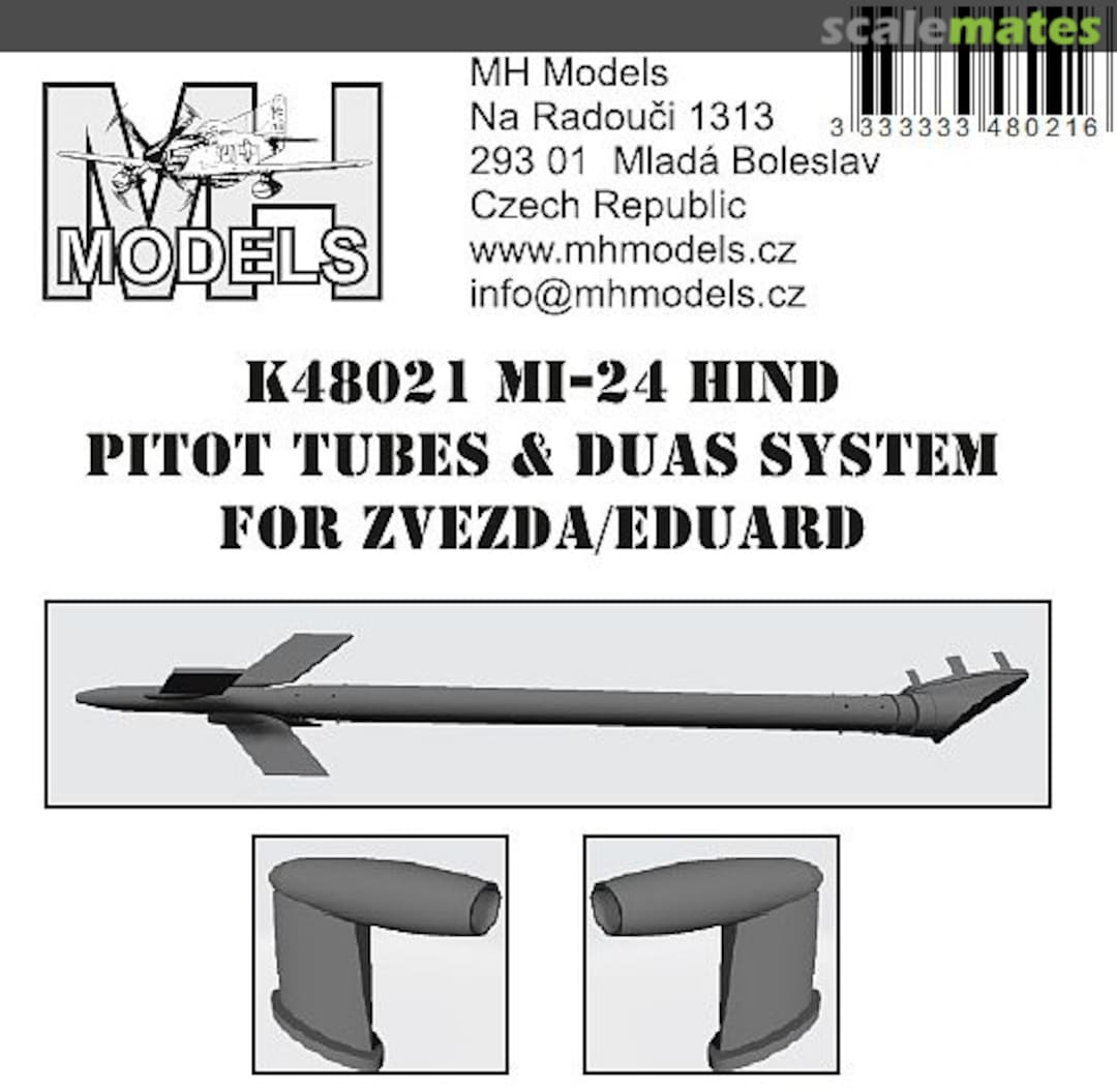 Boxart Mi-24 Hind Pitot Tubes & Duas System K48021 MH Models