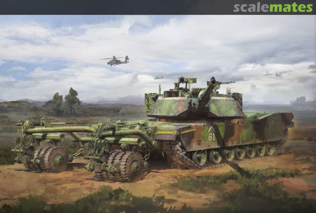 Boxart M1A1 with Mine Roller 9602 Tiger Model