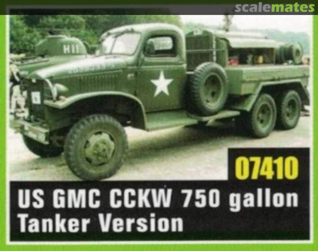 Boxart GMC CCKW 750 gallon tanker 07410 Trumpeter