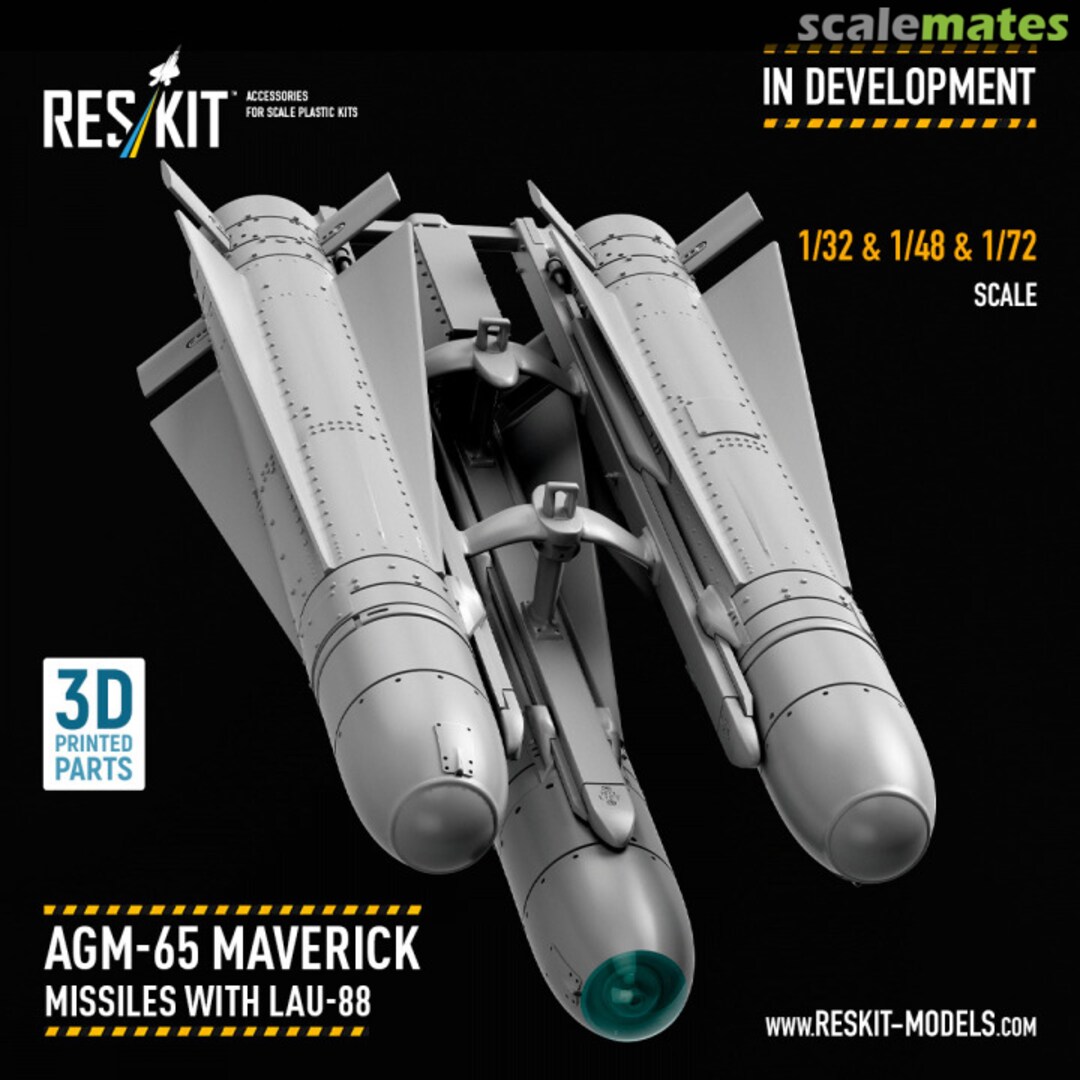 Boxart AGM-65 MAVERICK Missiles with LAU-88 Rack TBA ResKit