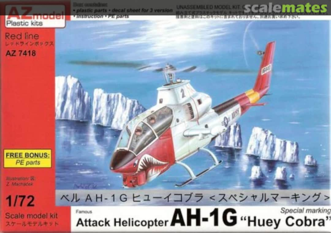 Boxart Bell AH-1G Huey Cobra AZ7418 AZmodel