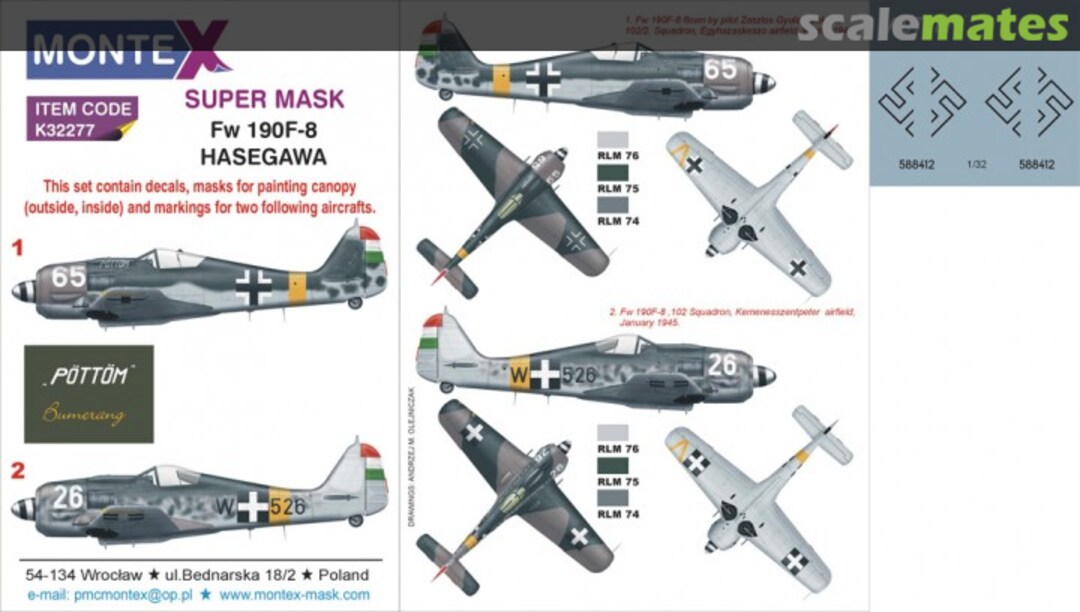 Boxart Fw 190F-8 K32277 Montex