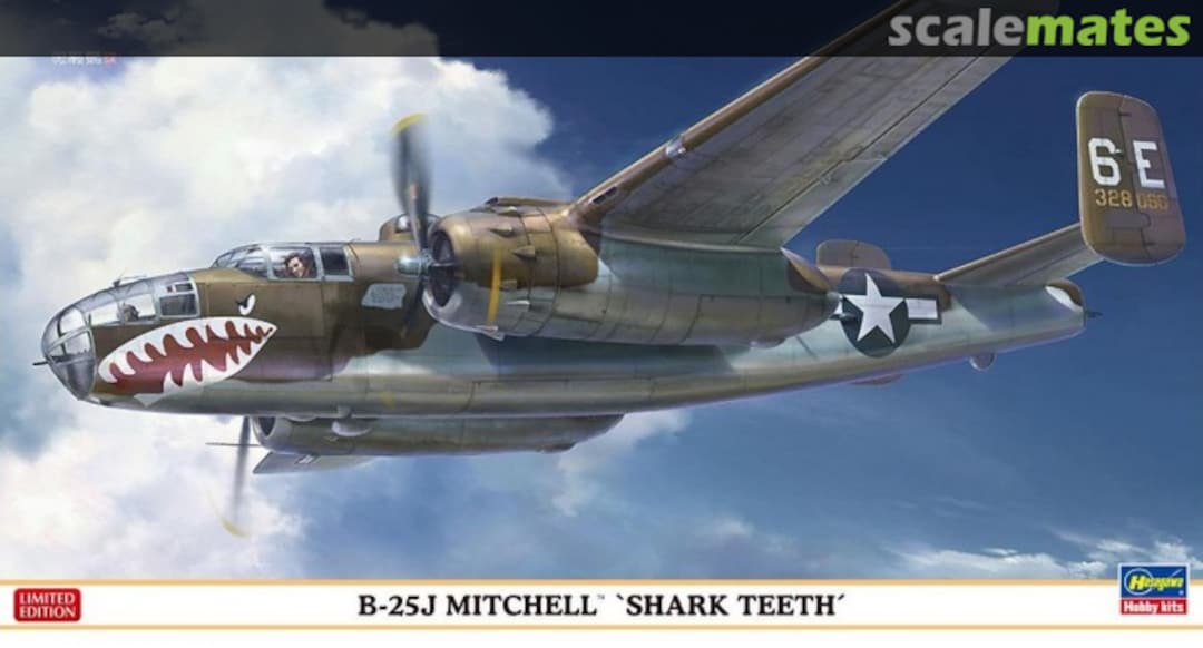 Boxart B-25J Mitchell 'Shark Teeth' 02187 Hasegawa