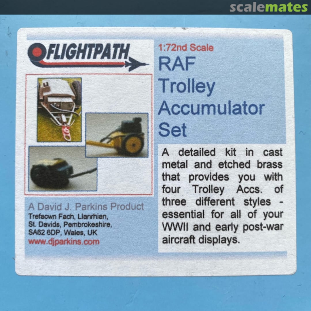 Boxart RAF /WWII Trolley Accumulator Set FP-72-005a Flightpath