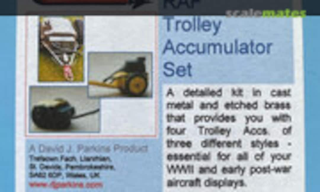 1:72 RAF /WWII Trolley Accumulator Set (Flightpath FP-72-005a)