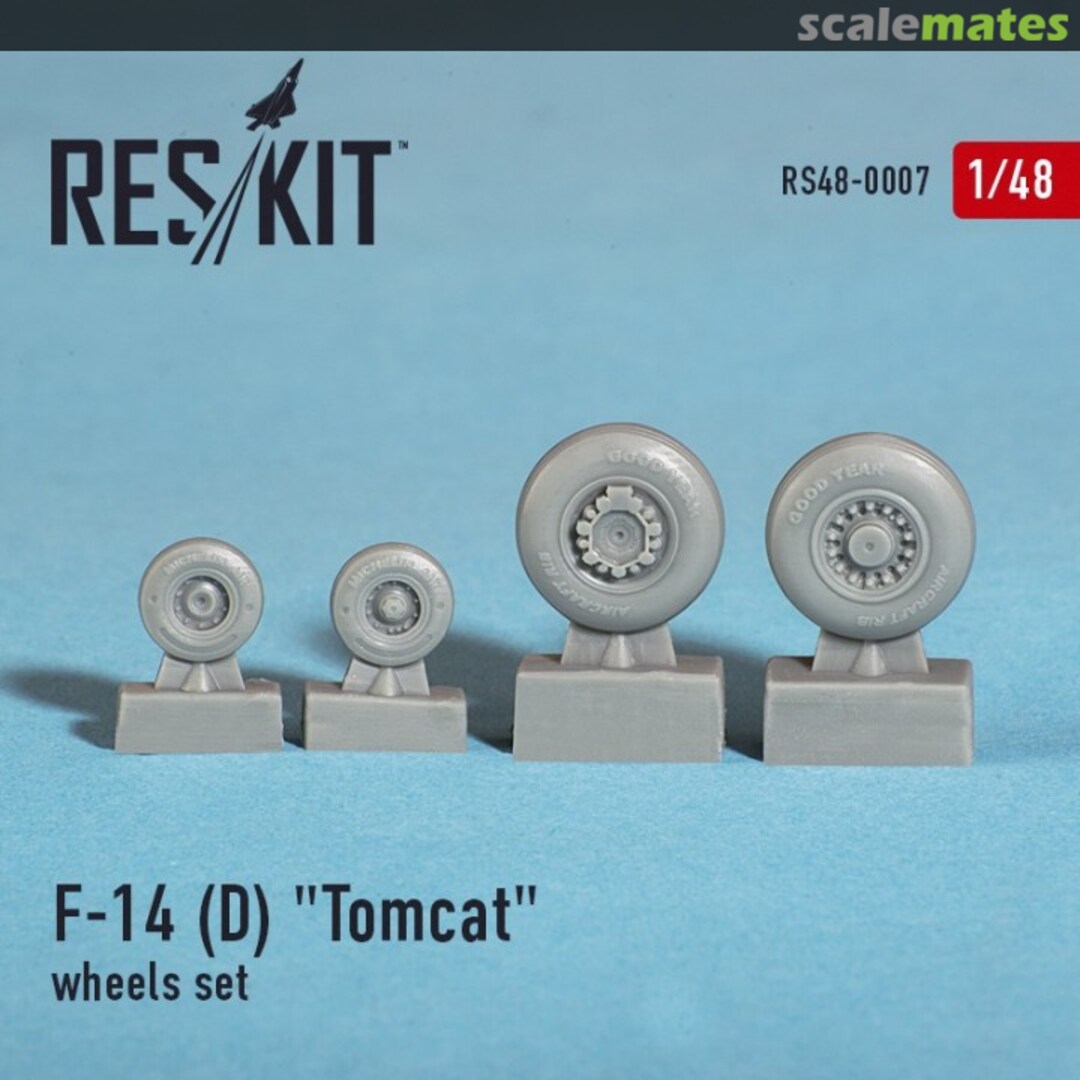 Boxart Grumman F-14 D "Tomcat" wheels set RS48-0007 ResKit