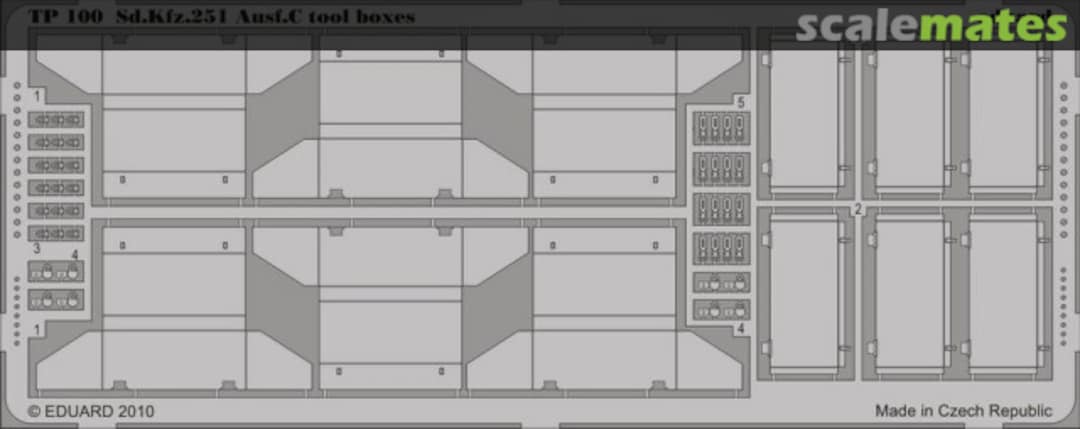 Boxart Sd.Kfz. 251 Ausf. C tool boxes TP100 Eduard