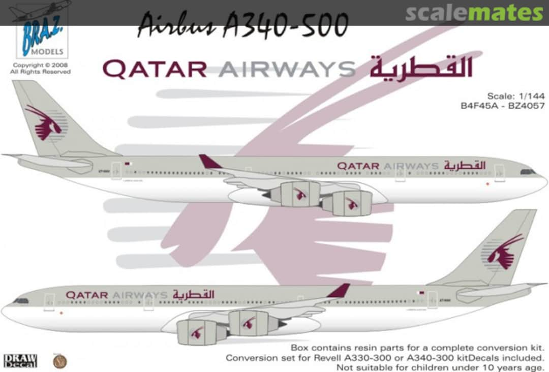 Boxart Airbus A340-541 BZ4057 Bra.Z Models