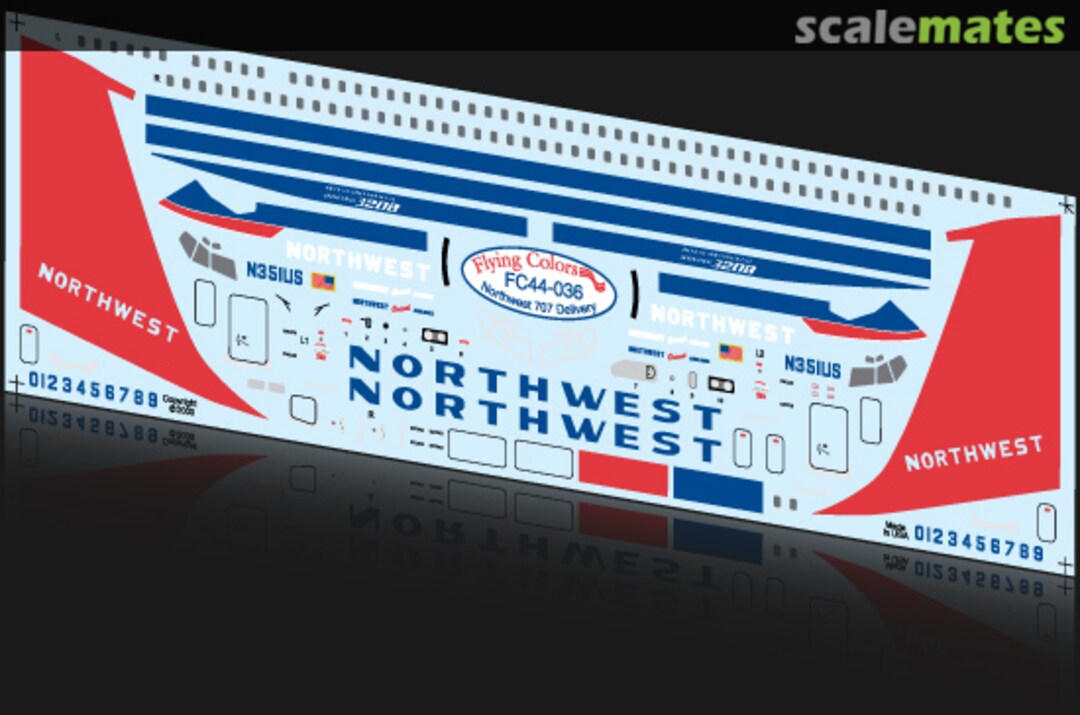 Boxart Boeing 707-351B FC44-036 Flying Colors