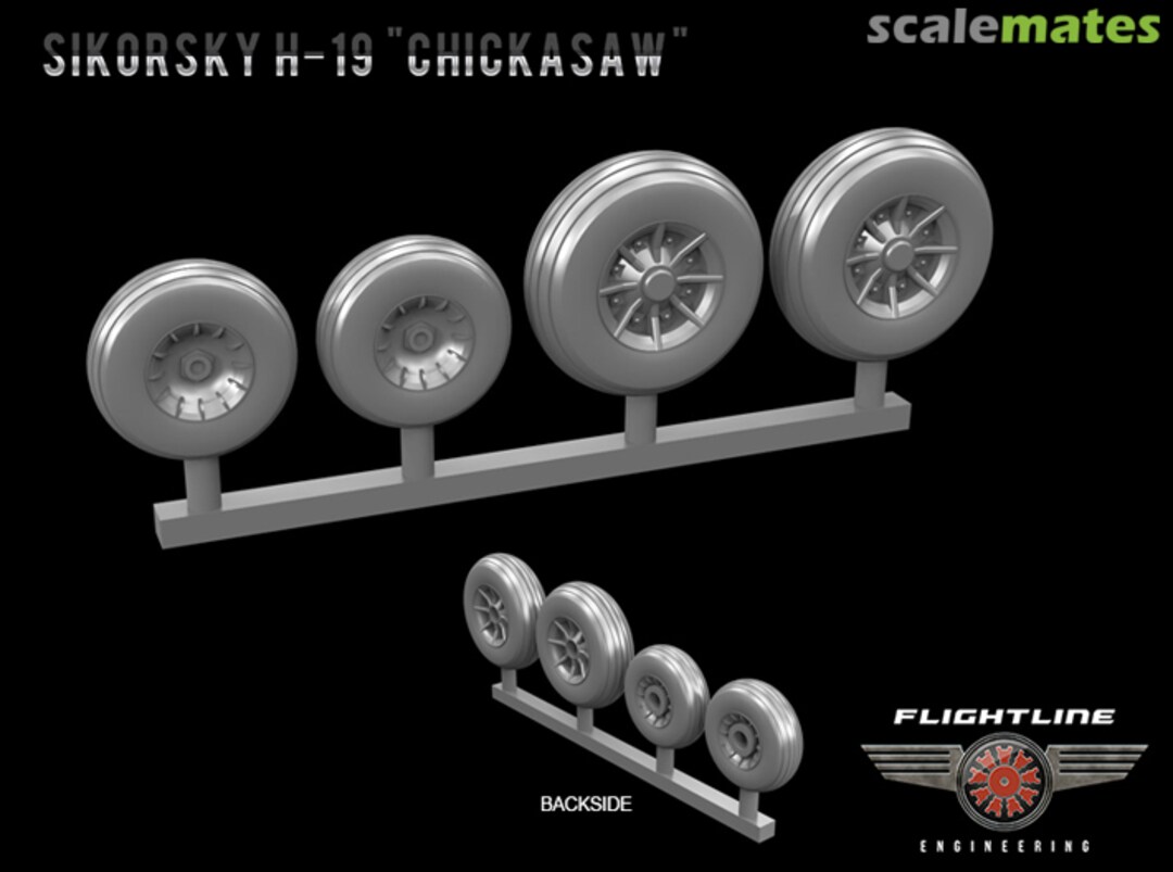 Boxart Sikorsky H-19 "Chickasaw" Wheels  Flightline Engineering