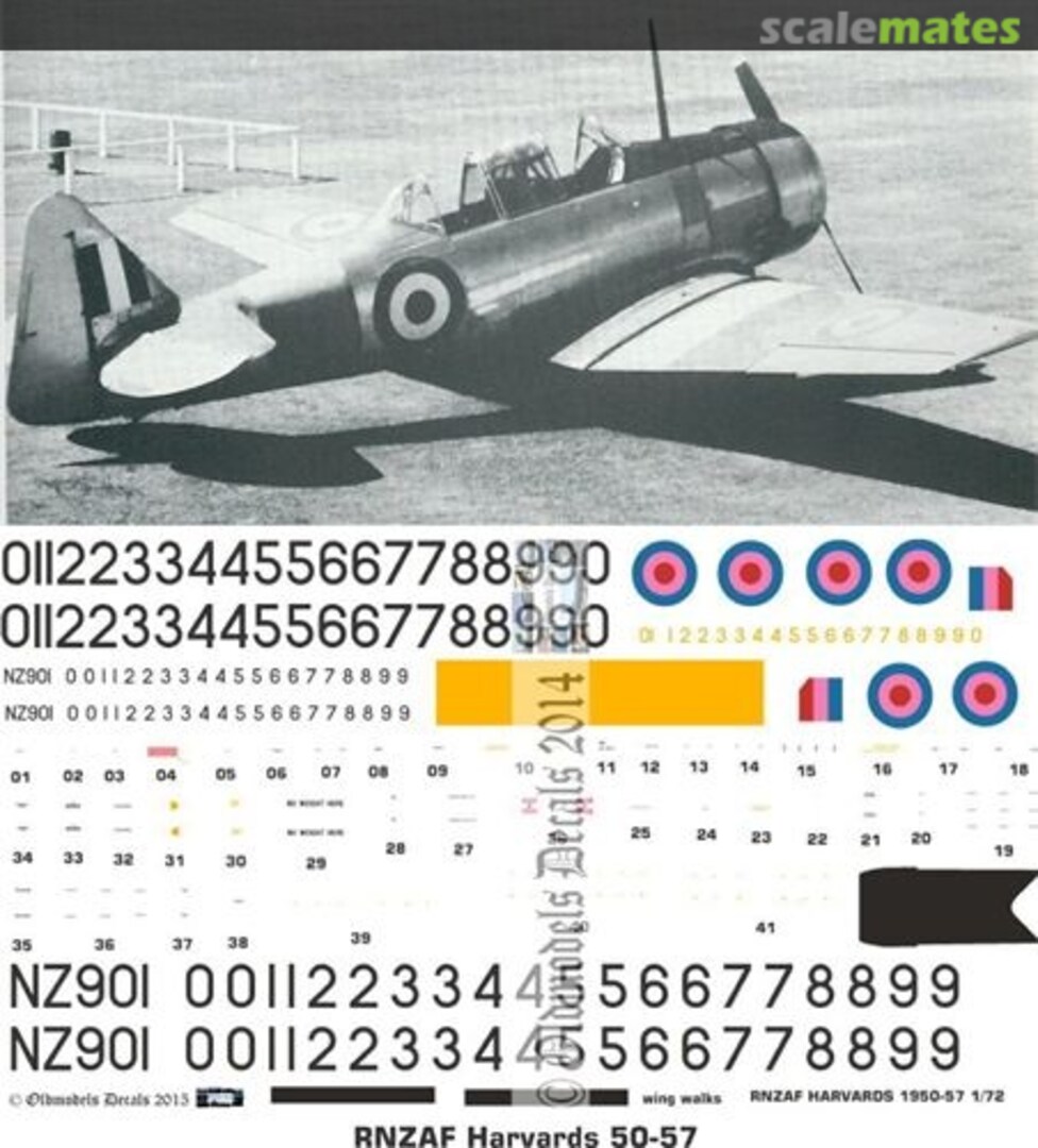 Boxart RNZAF Harvards 1950-57 OMD0811 Oldmodels Decals