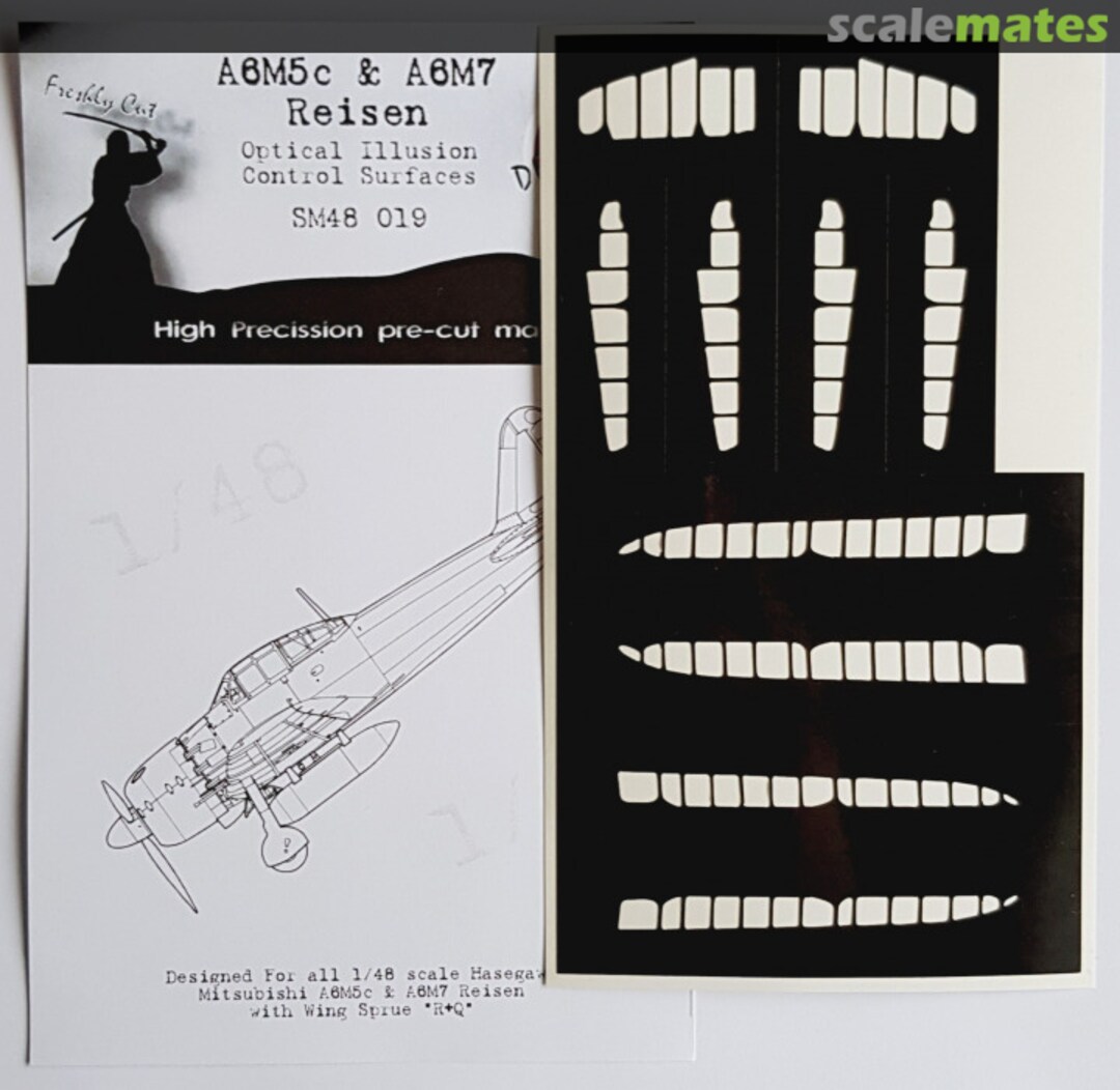 Boxart Mitsubishi A6M5c & A6M7 Control Surfaces SM48019 DEAD Design Models