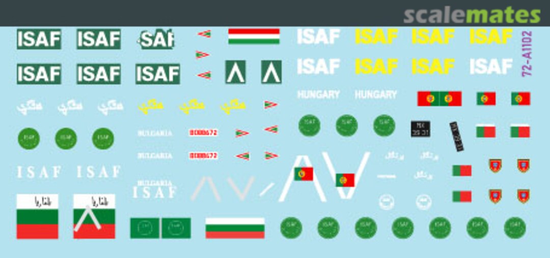 Contents ISAF-Afghanistan # 3. 72-A1102 Star Decals