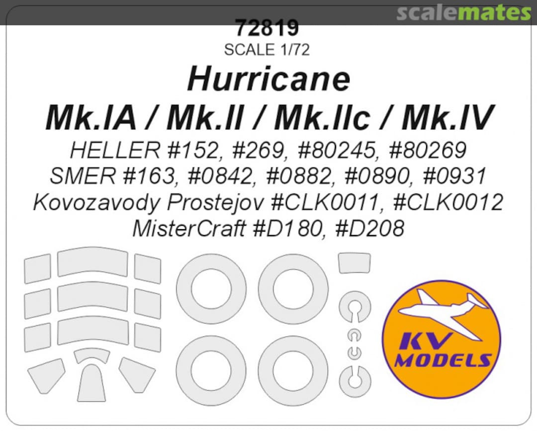 Boxart Hurricane Mk.I / Mk.II / Mk.IV 72819 KV Models