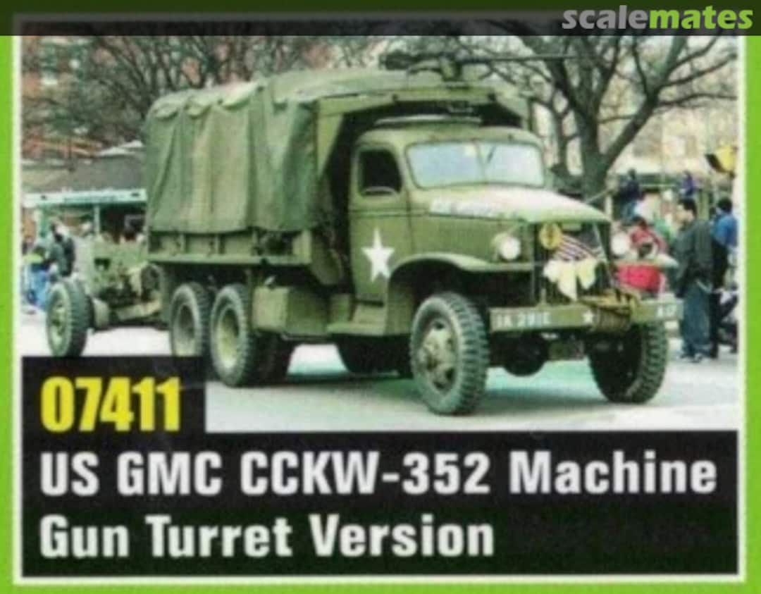 Boxart GMC CCKW 352 with machine gun ring 07411 Trumpeter