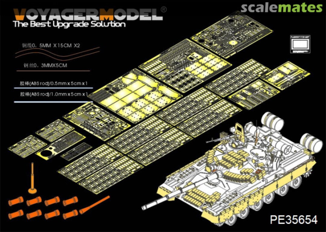 Contents T-80BV MBT Basic Set PE35654 Voyager Model