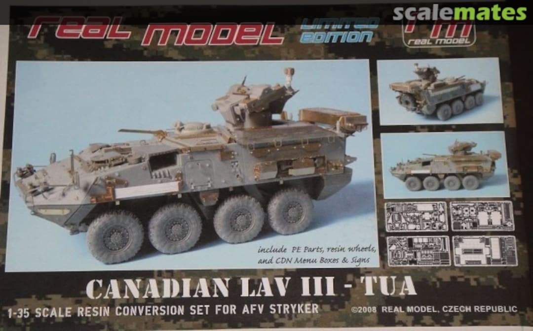 Boxart Canadian LAV III - TUA (TOW-Under-Armor) conversion RM35129 Real Model