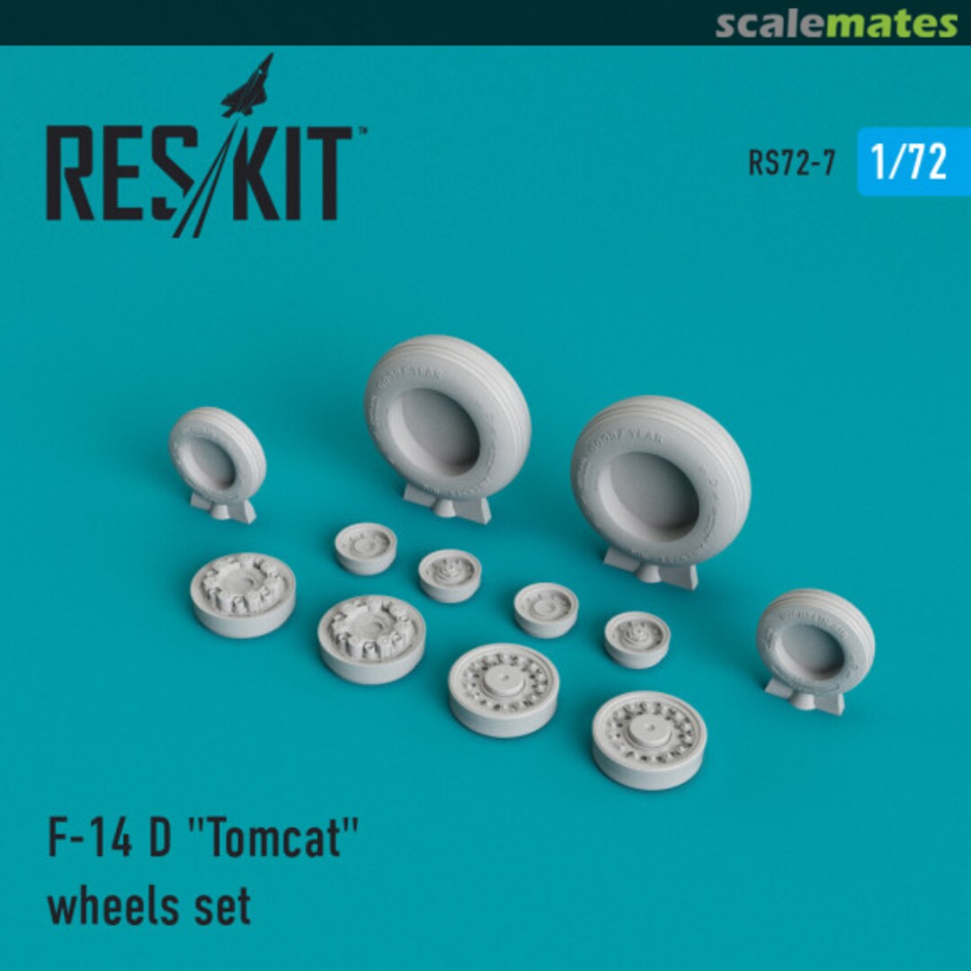 Boxart Grumman F-14D "Tomcat" wheels set RS72-0007 ResKit