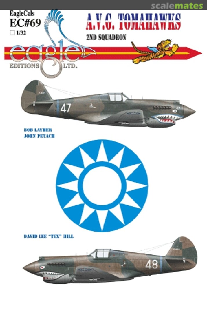 Boxart A.V.G. Tomahawks EagleCals EC32-69 Eagle Editions