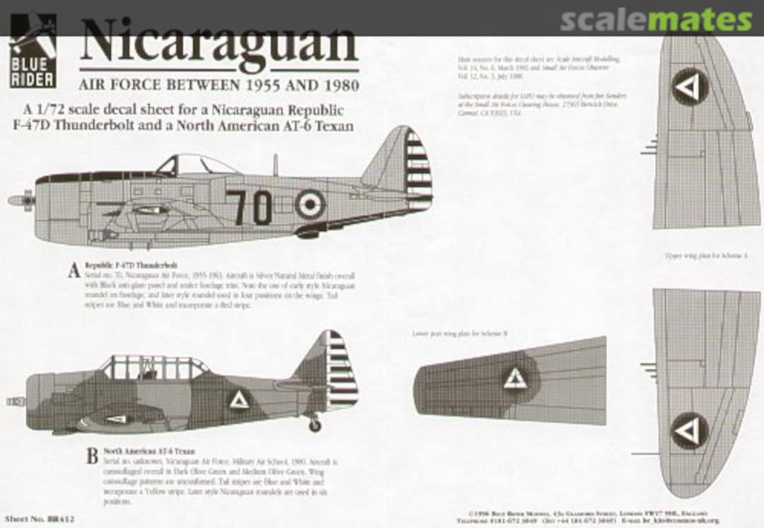 Boxart Nicaraguan Air Force BR412 Blue Rider