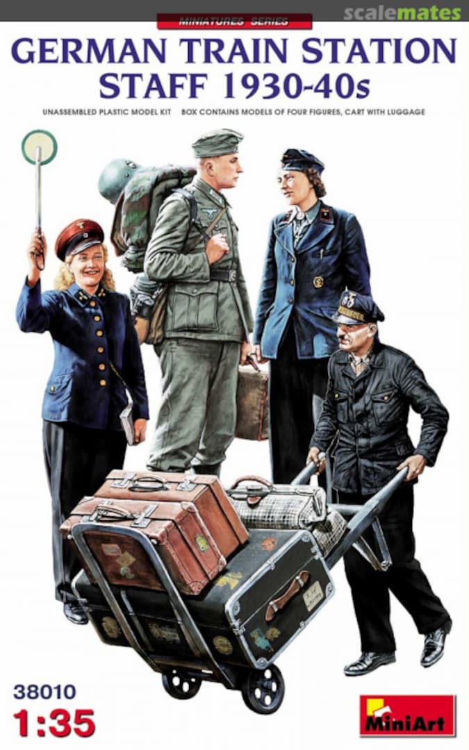 Boxart Train Station Staff 1930-40s 38010 MiniArt