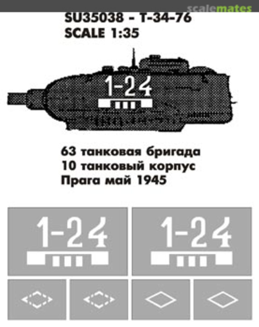 Boxart Mask for T-34-85 SU35038 Hobby Plus