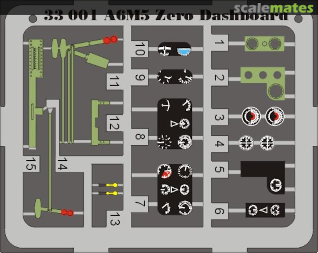 Boxart A6M5 Zero dashboard 33001 Eduard