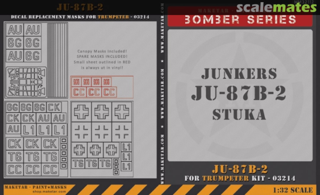 Boxart Junkers Ju-87B-2 Stuka MM32112 Maketar