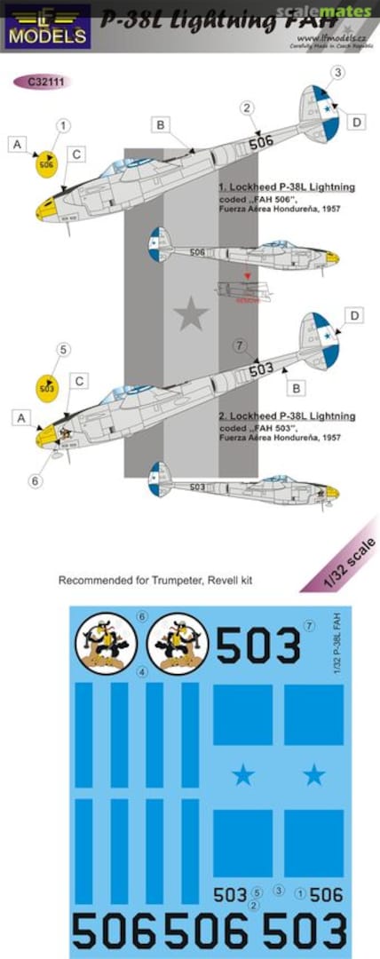 Boxart P-38 Lightning C32111 LF Models