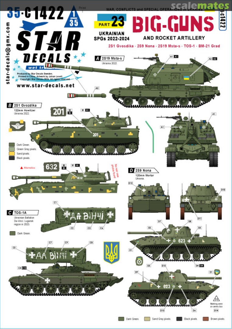 Boxart War in Ukraine #23 35-C1422 Star Decals