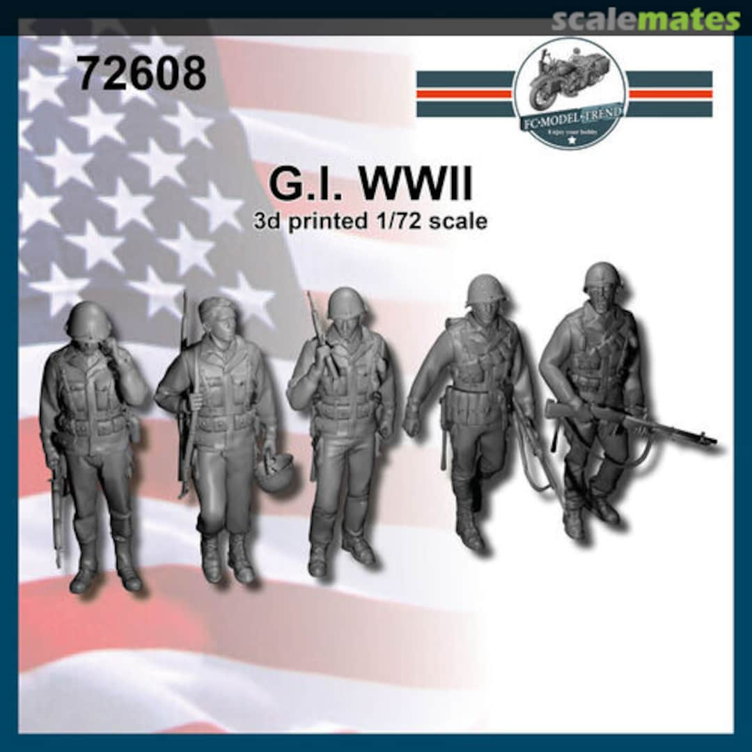 Boxart US soldiers WWII (1:72) 72608 FC Model Trend