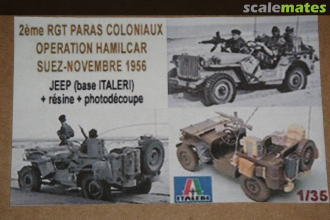 Boxart Jeep radio 2ème RPC- Suez 1956 35129 Best Value Models