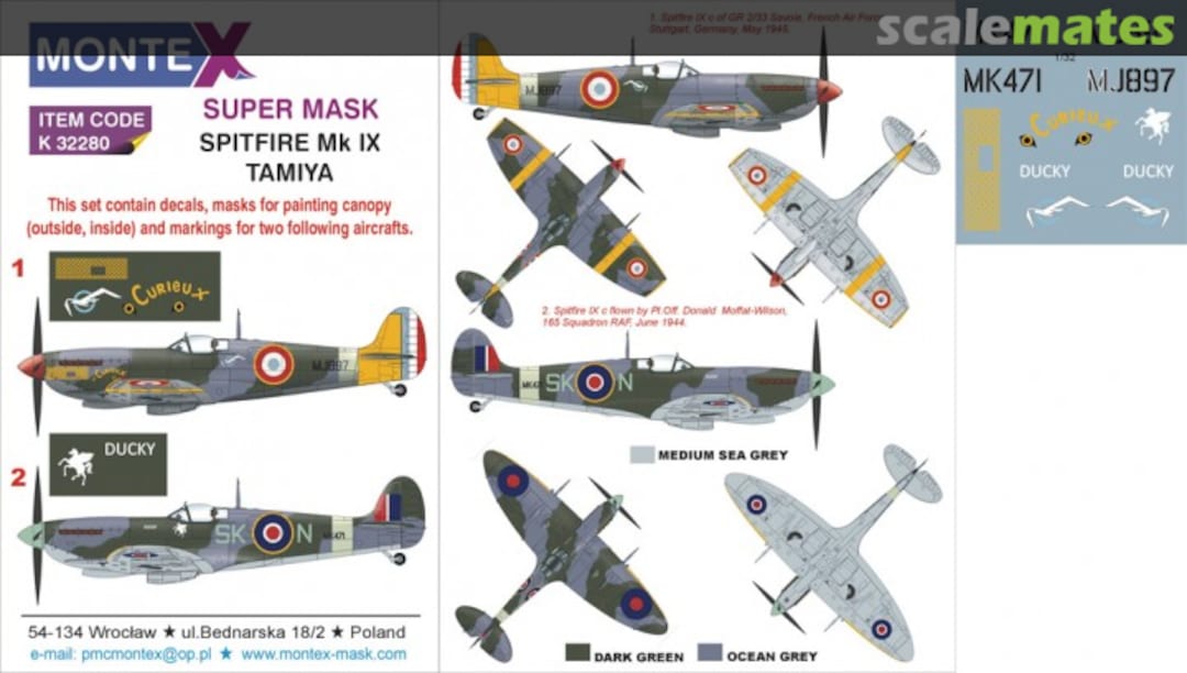 Boxart Spitfire Mk IX K32280 Montex